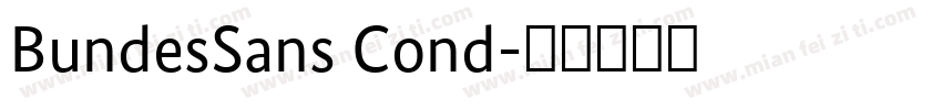 BundesSans Cond字体转换